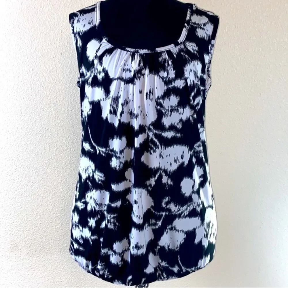 BLOUSE AGENDA WHITE BLACK SIZE L